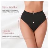 Aintmax Tummy Control Thong Shapewear Underwear for Women Low Rise Seamless Body Shaper Girdle Compression Panties
