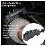 ReluxGo axle boot clamp tool, with 20 PCS 304 Stainless Steel Single Ear Hose Clamp, Drive Shaft CV Axle Boot Clamp Removal and Installation Tool (10pcs Small+ 10pcs Large)
