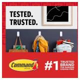 Command Broom Grippers, 3 Hangers and 6 Strips, Damage-Free Mop and Broom Holder Wall Mount, Household Cleaning Tool Organizer for Kitchen, Laundry Room, Closet, Holds up to 4 lb