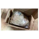 HOOJIH Clip in Ponytail Extension, Ponytail Extension 18 Inch Hair Ponytail Extension Wavy Ponytail Clip on Ponytail Synthetic Ponytail Hair Pieces for Women - Ombre Deep Blonde and Light Blonde