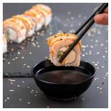 ZXBMS 12 Pack 3.2 Inch Black Stainless Steel Dipping Bowls  Small Bowls for Dips, Soy Sauce, Condiments, Appetizers, Facial Bowl for Esthetician Use