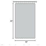 YoungsTex Short Blackout Curtains 40 Inch Length for Bedroom - Black Kitchen Window Drapes with Grommet Thermal Insulated Privacy for Bathroom Small Window, 2 Panels, 42 x 40 Inch