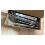 Ravinte 6 Pack Cabinet Handles Finger Edge Pulls 102mm/4 inch Silver Drawer Edge Pulls Brushed Nickel Finger Pulls for Cabinets Concealed Handles