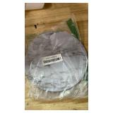 SSOIU White Marble Round Mouse Pad Cute Mat Grey Circular Mouse Pads 7.87X7.87 Inch (200mmX200mmX3mm)