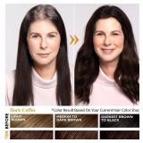 Hair Dye Shampoo for Gray Hair in Dark Coffee - 3-in-1 Coloring and Conditioning Treatment, At-Home Shampoo Dye Hair Color for Women and Men, Instant Long-Lasting Color, Champu Para Canas, 16.9 Fl Oz