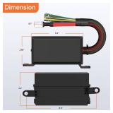 DaierTek 12V Relay Box 6 Way12 AWG Pre-Wired Waterproof Relay Box 6 Slot ATC/ATO Fuse Relay Block Universal Relay Panel for Automotive Car Marine Boat