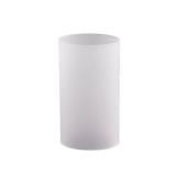 WGVI Hurricane Candle Holder Sleeve, W: 4\, Ht: 8\in, Frosted Glass Cylinder Open Both Ends, Chimney Tube Shade, 1 Piecein