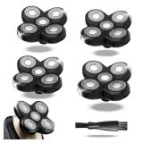 OXSITO Pro 5 Replacement Blades for Freebirds Flexing Series Bald Head Shavers, Blades Refills with Precision and Comfort Shave(Pack of 4)