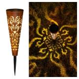 Go2garden 6Pcs Garden Solar Lights Outdoor Stakes Decorative Lighting for Yard, Pathway, Patio Decor Lawn Ornament (Red Copper)