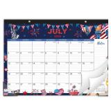 2026-2027 Desk Calendar - Jul. 2026 - Dec. 2027, 12\ x 17\in, 18 Months Calendar Pad with Corner Protectors, Cutting Line, Hanging Hole, Large Office Desktop Calendar - 18 Different Themesin