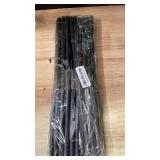 20 Pcs 17 Inch EVA Foam Twist Rubber Ties Reusable Bendable Cable Tie Straps Flexible Heavy Duty Twisty Ties for Organizing Cords Bundling (Black)