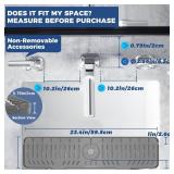 24\ Splash Guard Plus Size Silicone Sink Faucet Drying Mat Handle Drip Catcher Tray Dish Sponge Holder Kitchen Accessories Protector Home Organization Gadgets Organizerin