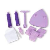 Invisible Glass 95165 Reach and Clean Home Glass Cleaning Tool with Extendable Handle, (3) Reusable Quick Change Microfiber Cloths, and Storage Bag, Streak-Free Window and Glass Cleaner Kit for Home a