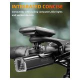 ROCKBROS Out Front Mount Compatible with Garmin, iGPSPORT - Bike Handlebar 1.26-1.38/ 32-35mm