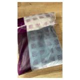 jinchan Linen Farmhouse Valances for Living Room Windows 16 Inch Slubbed Crossed Double Layer Window Valances Light Filtering Rustic Country Overlay Rod Pocket 2 Panels Navy Blue