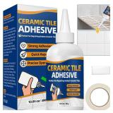 Heavy Duty Construction Adhesive, 10.5 oz Waterproof Tile Adhesive, Versatile Cement Glue for Tile, Concrete, Stone, Wood, Floor, Wall and Granite, Strong Bond, Indoor and Outdoor Use,Construction Glu