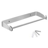 PHUNAYA Under Cabinet Paper Towel Holder Wall Mount for Home Kitchen,Stainless Steel for Large Rolls-Brushed Nickel