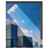 IMHO Cleaning Brush for Window Screen, Screen Cleaner Tool, 2 in 1 Mesh Screen Cleaning Brush, Small Brush for Patio, Door, Porch Screens, White andGrey Brush Cleaners for Screen