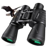 20x50 High Powered Binoculars for Adults, Waterproof Compact Binoculars with Low Light Vision for Bird Watching Hunting Camping Travel Cruise Hiking Sports Stargazing, Christmas Birthday Gifts for Men