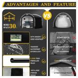 Happy Travel Bike Storage Shed Tent,Outdoor Portable Bicycle Storage Sheds with 210D Oxford Fabric PU4000 Waterproof for 2/3/4/6/8 Bikes,Bike Covers Shelter for Motorcycle,Garden Tools,Toys,Lawn Mower