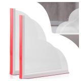 2 Pack Large Shower Splash Guard for Walk in Shower, Upgrade 9.25 x 9.25 In Bath Tub Splash Guards, Shower Corner Bathtub Water Blocker, Waterproof Shower Accessories to Keep Water in Shower