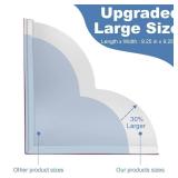 2 Pack Large Shower Splash Guard for Walk in Shower, Upgrade 9.25 x 9.25 In Bath Tub Splash Guards, Shower Corner Bathtub Water Blocker, Waterproof Shower Accessories to Keep Water in Shower