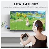 Bluetooth V5.2 Transmitter for TV, Dual Pair Wireless Audio Transmitter Compatible with Airpods Earbuds Speaker, 3.5mm Bluetooth Adapter for Flight, TV, PC, Gym Equipment, and Gaming Consoles