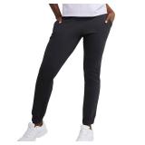 EcoSmart Joggers, Midweight Cotton-Blend Fleece Sweatpants for Women size large