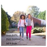 Hanes Girls Comfortsoft Ecosmart Jogger Sweatpants, White, X-Large US