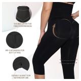 Takusun Shapewear Leggings for Women Tummy Control High Waisted Capri Body Shaper Butt Lift Thigh Slimmer