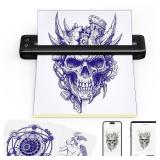 Rongta Tattoo Stencil Printer, Wireless Tattoo Machine, Tattoo Supplies for Perfessional and Beginners, Bluetooth/USB Connectivity, Black