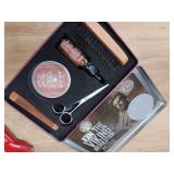 Viking Revolution Ultimate Grooming Kit for Men - Boar Brush, Wood Comb, Sandalwood Balm and Oil, Scissors for Beard and Mustache
