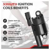Round Ignition Coil Pack Compatible with V8 4.8 5.3 6.0 Chevy Silverado Tahoe Trailblazer Avalanche Express Cadillac Escalade GMC Sierra Yukon 2007 2008 2009 2010 2011 2012 2013 2014 2015 2016 2017