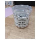 (missing some)CCFREELIFE 100ct .68 Cal Self Defense Aluminum Balls, Fit for SD/LE T4E HDS HDR with Max Power for Training and Target Practice (7.3 Grams) (100)