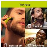 Philips Norelco for Face + Body, Electric Beard Trimmer, Shaver and Groomer, 5in1 Adjustable Comb, 1x Body Kit, Model QP2834/70, Black/Lime Green