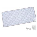 DOGNESS Rechargeable Pet Shock Mat, 31\x15\in Safe Cat Scat Repellent Mat Electronic Training Pads Keep Dogs and Cats Off Couch, Bed, Indoor Cat Deterrent Mat (Elegant Printing)in