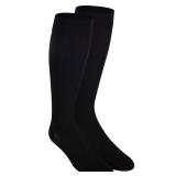 NuVein Medical Compression Stockings, 20-30 mmHg Support for Women and Men, Knee Length, Closed Toe, Black, Medium