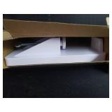 BedShelfie Bedside Shelf for Dorm Room Bunk Bed and Top Bunk, College Dorm Room Essentials, Bedside Caddy, Clip on Floating Desk Tray, Bed Side Table Storage, Loft Nightstand Decor - Cable Catch, Whit