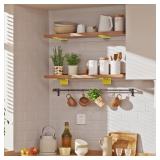 Floating Shelf Brackets 12 inch 8 Pack L Brackets for Shelves Gold Metal Heavy Duty Shelf Bracket for DIY Decorative with Mounting Hardware