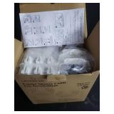 LEVERLOC Corner Shower Caddy Suction Cup, shower shelves suction cup, 2 Pack Basket Powerful Bathroom, Waterproof and Oil-proof Organizer for Kitchen, No-Drilling Removable