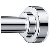 TEECK Shower Curtain Rod, 32-80 inch Adjustable Spring Tension Curtain Rod, Never Rust Anti-Slip Shower Curtain Rod for Bathroom, No Drilling, Never Collapse, Easy to Use, Silver