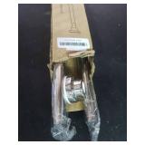 TEECK Shower Curtain Rod, 32-80 inch Adjustable Spring Tension Curtain Rod, Never Rust Anti-Slip Shower Curtain Rod for Bathroom, No Drilling, Never Collapse, Easy to Use, Silver