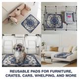 PUPIBOO Washable Pee Pads for Dogs and Cats - Super Absorbent Reusable Puppy Training Pads - 100percent Waterproof, Leak-Proof, Non-Slip Pet Pads for Housebreaking, Whelping and Indoor Floor Protectio