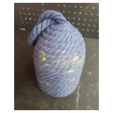 MorningRo Decorative Door Stop Rope Door Stop with Handle 4.72 ftftd x 8.66ftfth 5.4lb Heavy Weight Stoppers for Outdoor Inside Window Home to Keep Open New Home Gift Bookend(Navy Blue,1 Pcs)