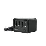 Gitryin 12-in-1 Desktop Charging Station with 4 Retractable Type-C Wall Chargers, 40W USB-C Power Strip with Flat Plug, Extension Cord with 1020J Surge Protection for Home Office