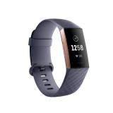 Fitbit Charge 3 Fitness Activity Tracker, Rose Gold/Blue Grey, One Size (S and L Bands Included)