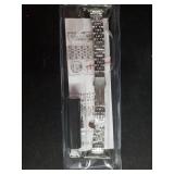 MioHHR Slim Metal Band Compatible with Apple Watch Band 42mm(Series 11 10) 41mm(Series 9 8 7) 40mm(Series 6 5 4 SE3/2/1) 38mm(Series 3 2 1),Stainless Steel iWatch Bands for Women,Silver/Gold