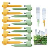 XIELIME 12PCS Self Watering Spikes, Auto Plant Watering Devices with Adjustable Valve Switch, Self Watering Planter Insert Automatic Watering System for Indoor and Outdoor Garden Potted Plants