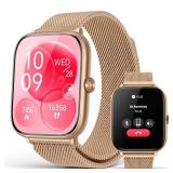 Smart Watch for Women with Blood Pressure Monitor, 2.06\ AMOLED Display, IP68 Waterproof Fitness Tracker, 118 Sports Modes, Heart Rate/SpO2/Sleep Monitor, Gift for Her, Compatible with Android iPhonei