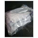 Teqooza Mini Organza Bag, 5 x 7 inch White Sheer Organza Jewelry Gift Bags, Party Favor Bags with Drawstring, Mesh Candy Bags for Wedding Halloween Christmas Party, 20 Pcs